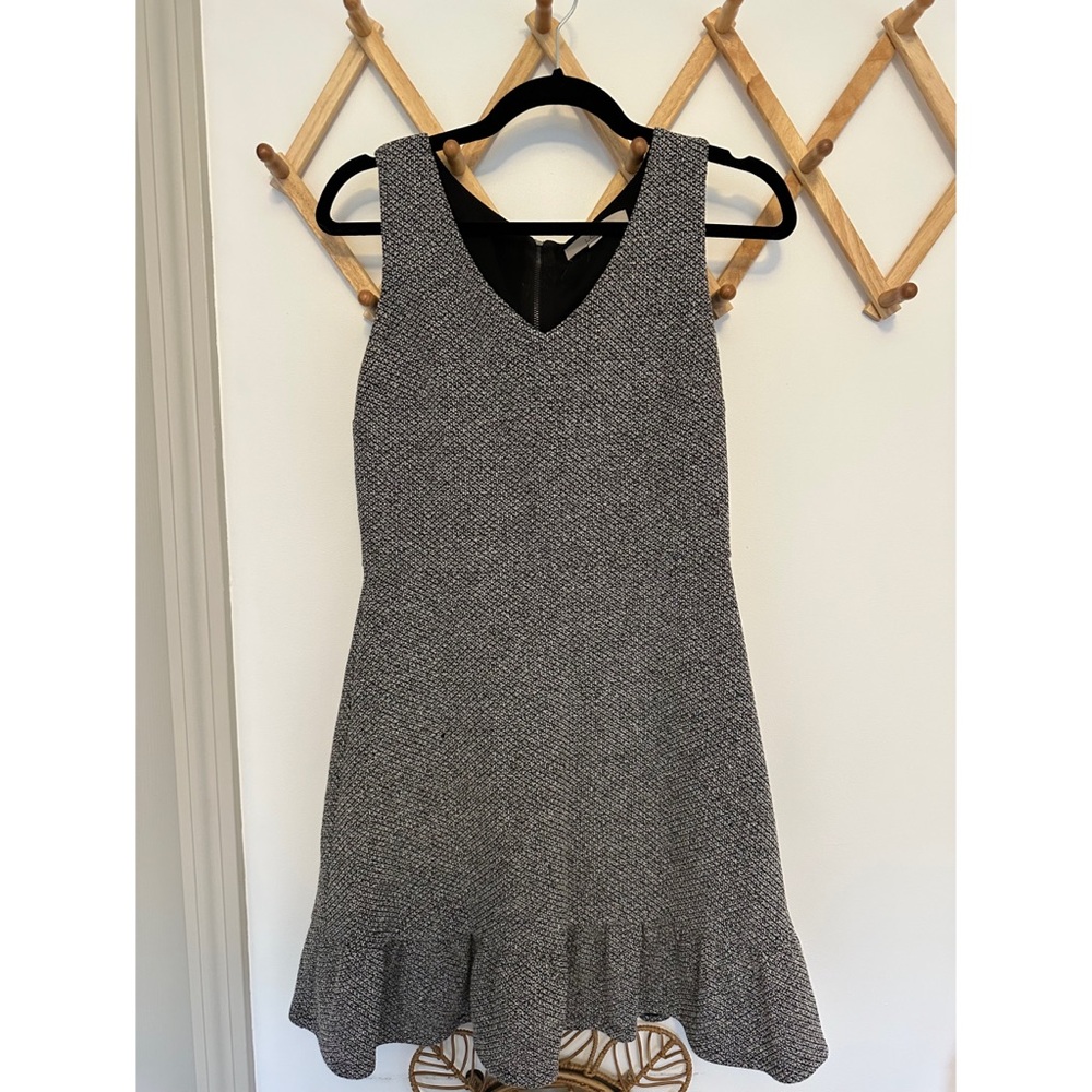 Loft Tweed Flounce Dress